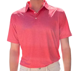 Danini Men's S/S Polo - Coral Print