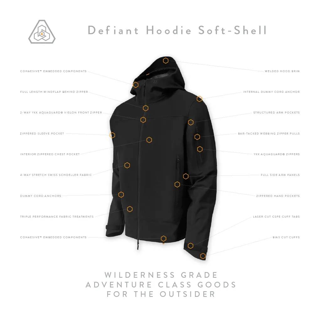 Defiant Hoodie - Syth Black