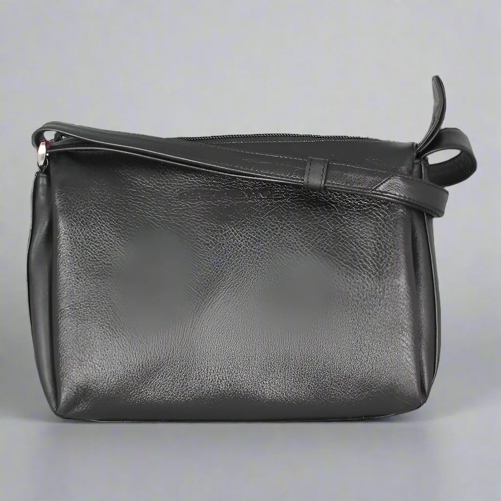 Derek Alexander Zip Top Leather Crossbody Bag