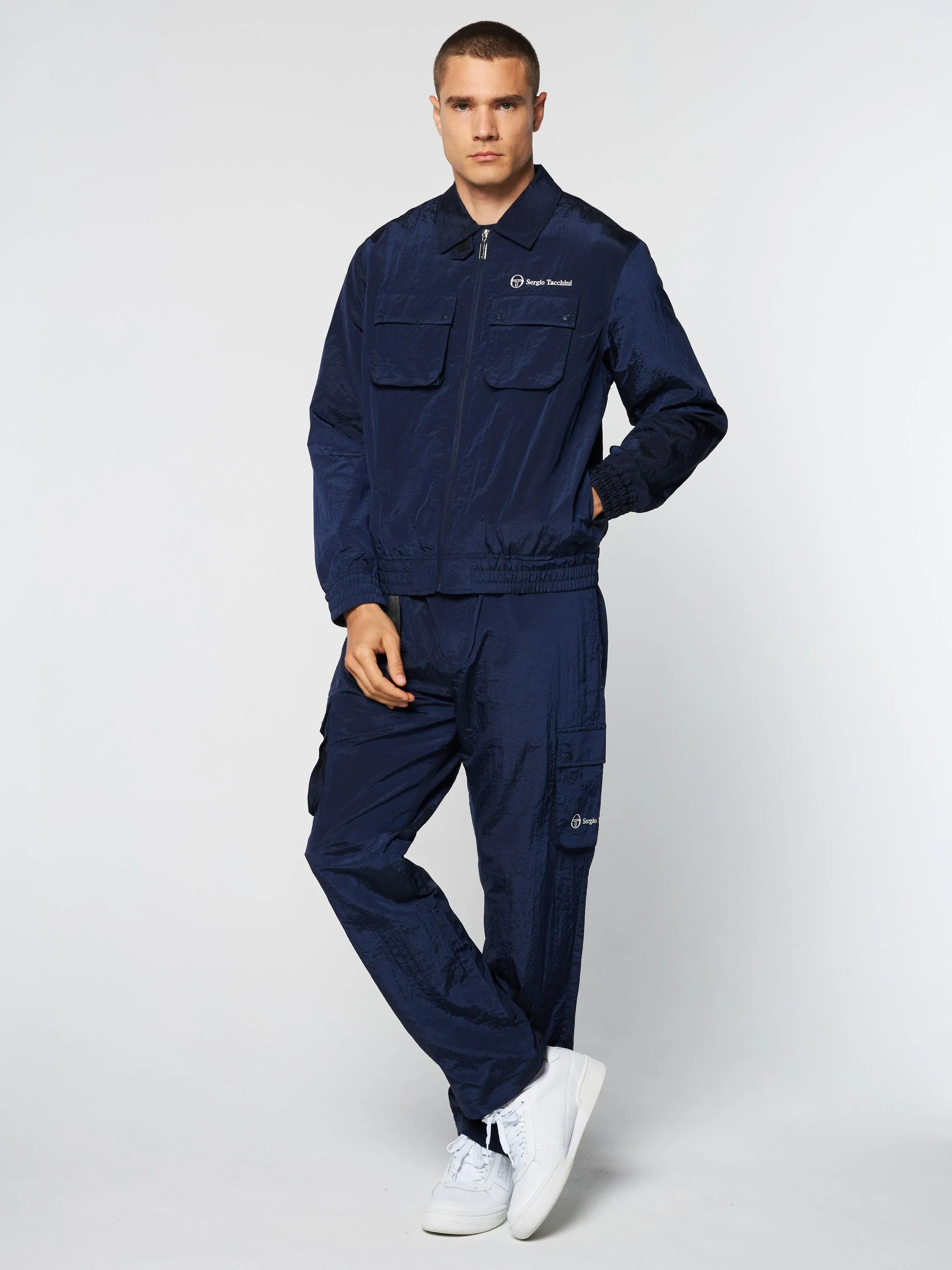 Devonte Track Jacket- Maritime Blue