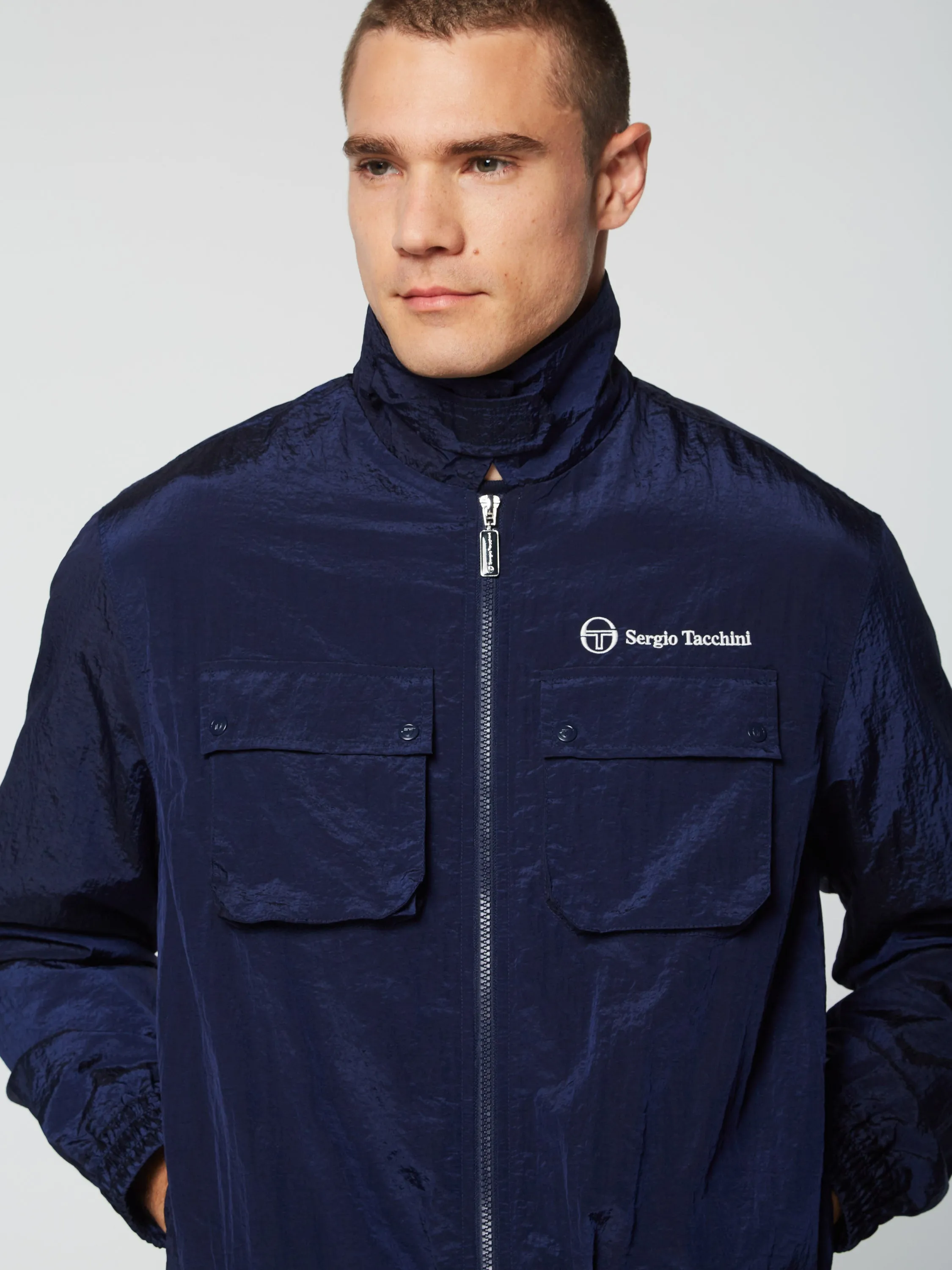 Devonte Track Jacket- Maritime Blue