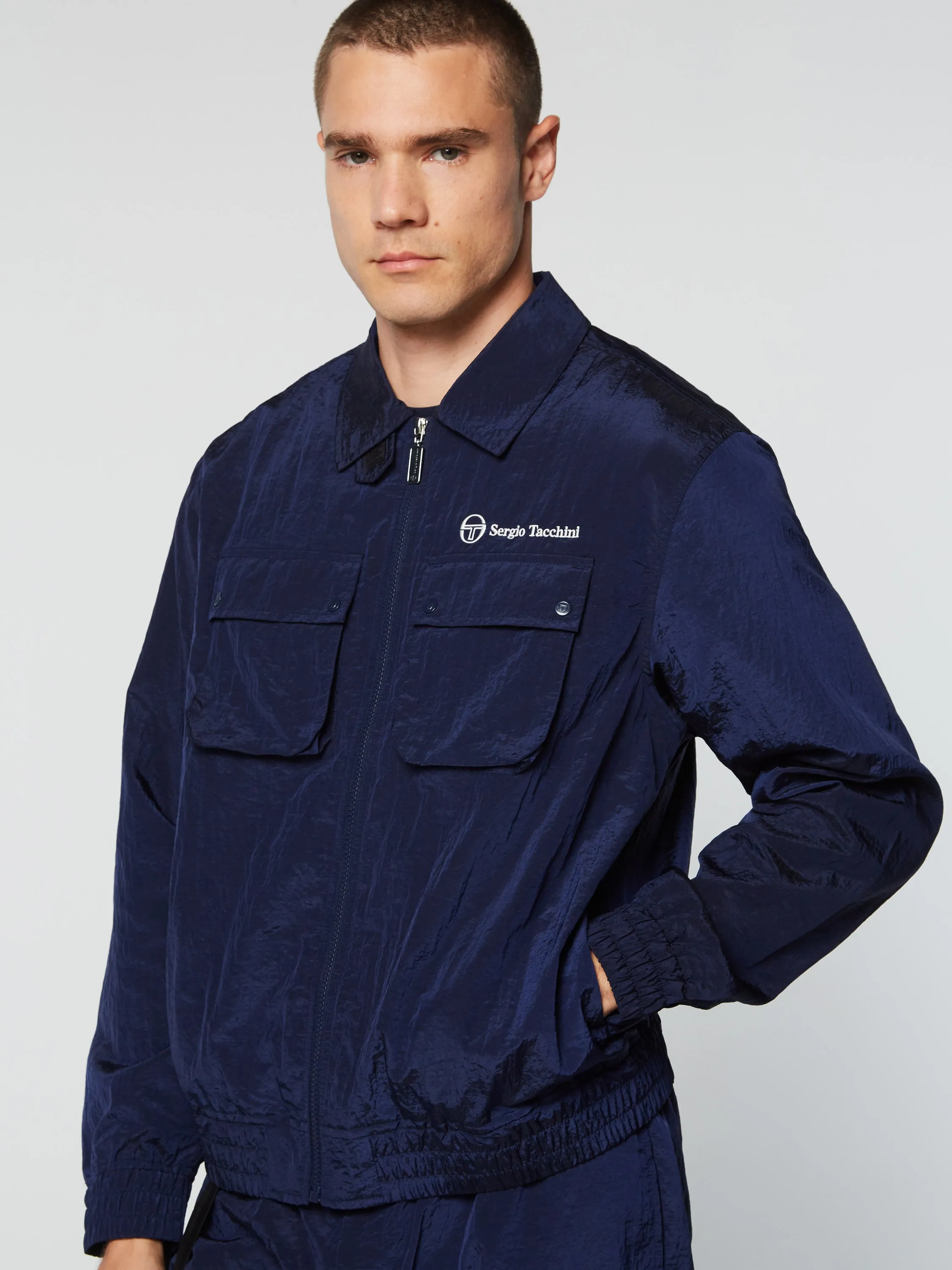 Devonte Track Jacket- Maritime Blue