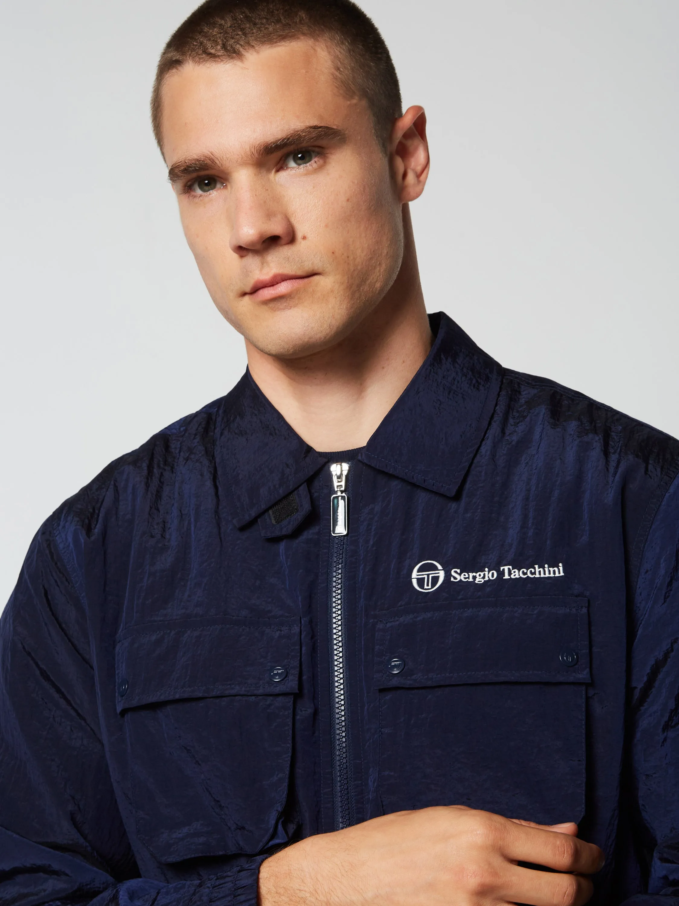 Devonte Track Jacket- Maritime Blue