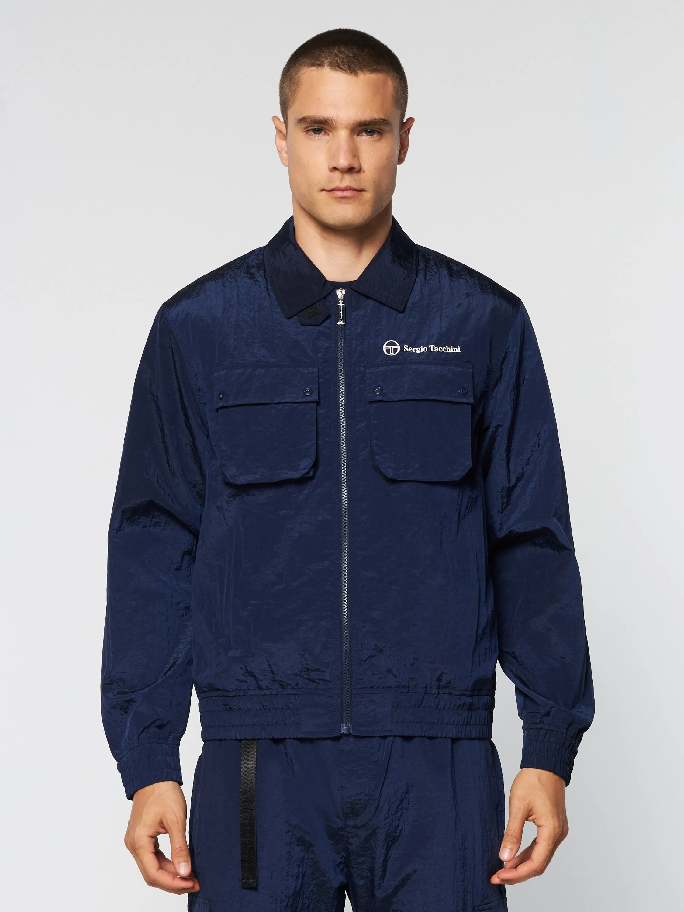 Devonte Track Jacket- Maritime Blue