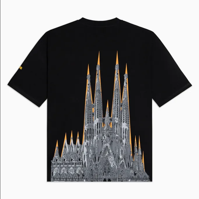 Dolly Noire maglietta manica corta BENCH Sagrada Familia Tee ts104-tb-01 nero