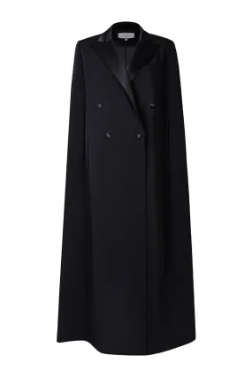 Double Material Stitching Retro Cloak Overcoat