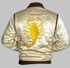 Drive Scorpion Satin Fitted Ryan Gosling Movie Jacket