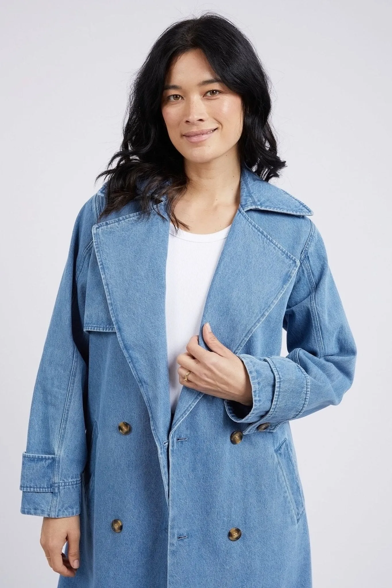 ELSIE DENIM TRENCH - 81D1271