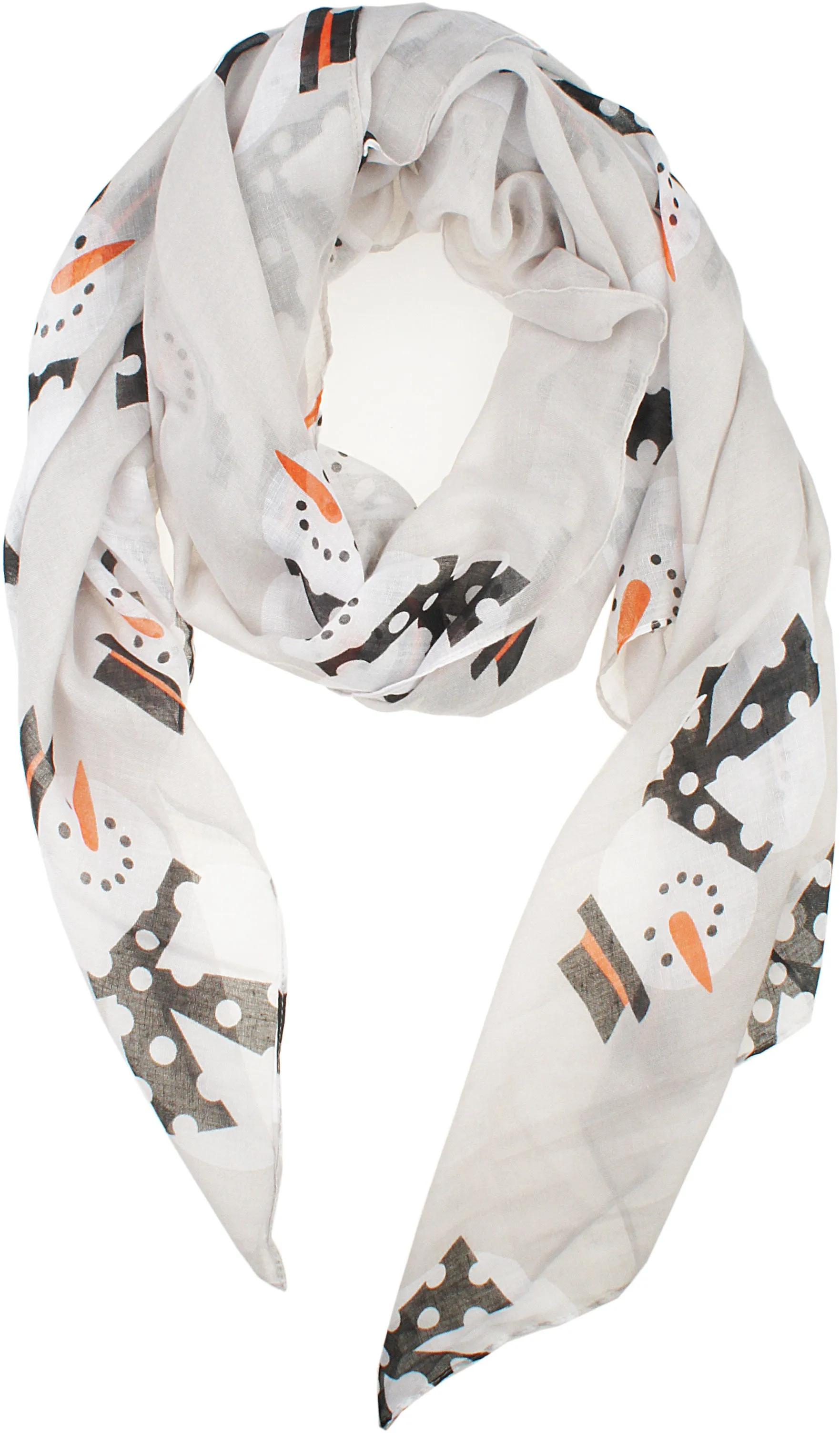 Fall Winter Soft Lightweight Sheer Infinity Christmas Scarf for Women