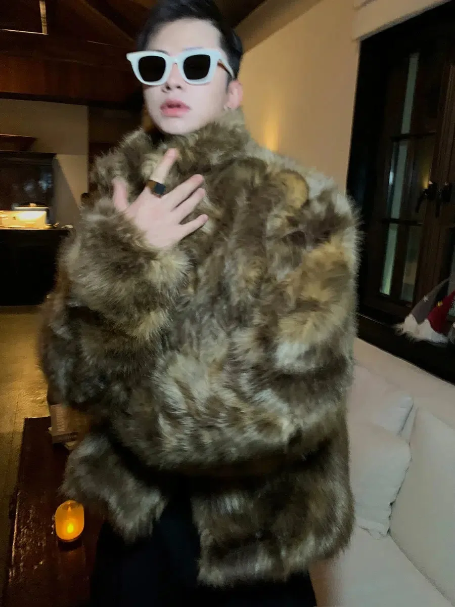 Faux Fur Mink Coat