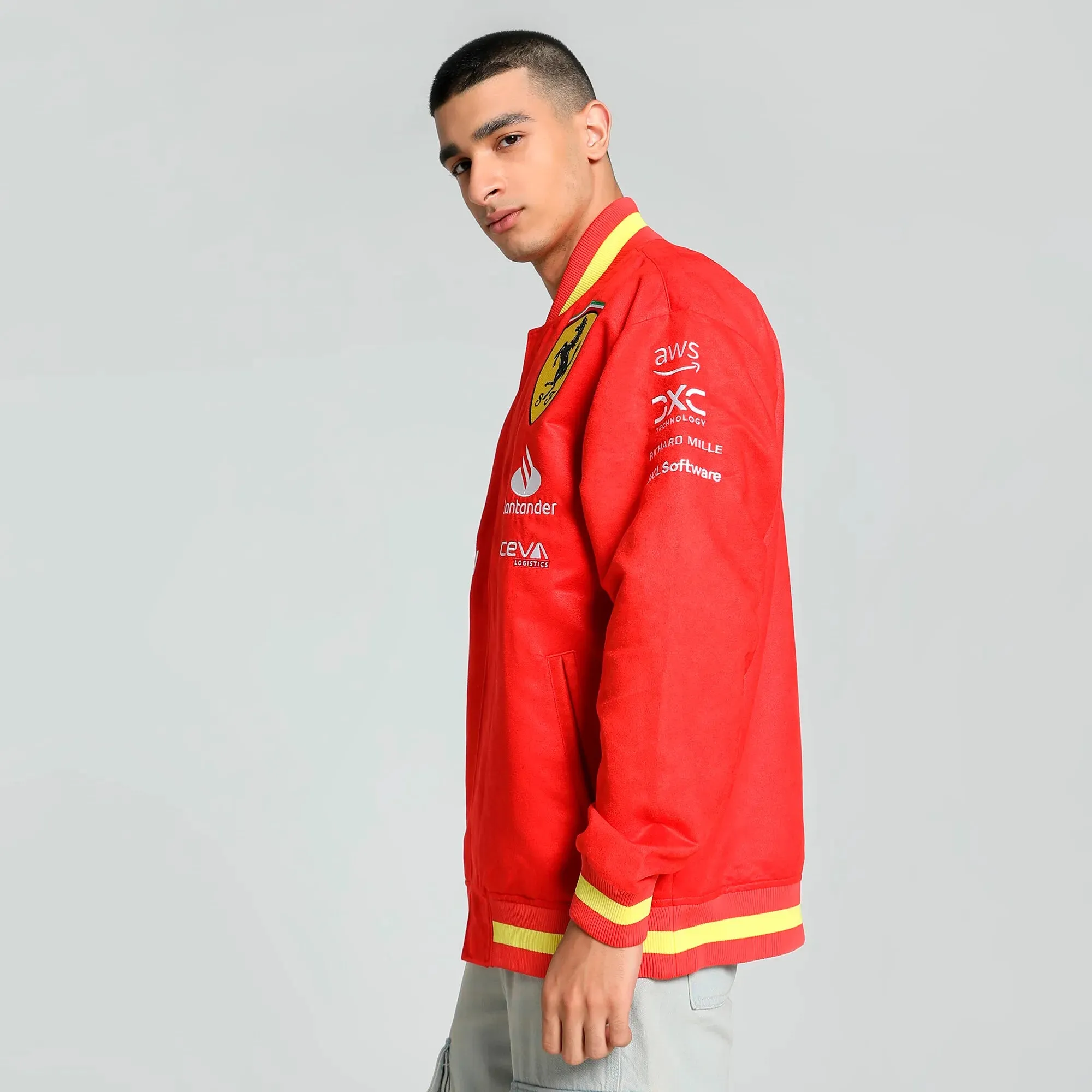 Ferrari jacket, Puma, team, Varsity, red, 2024