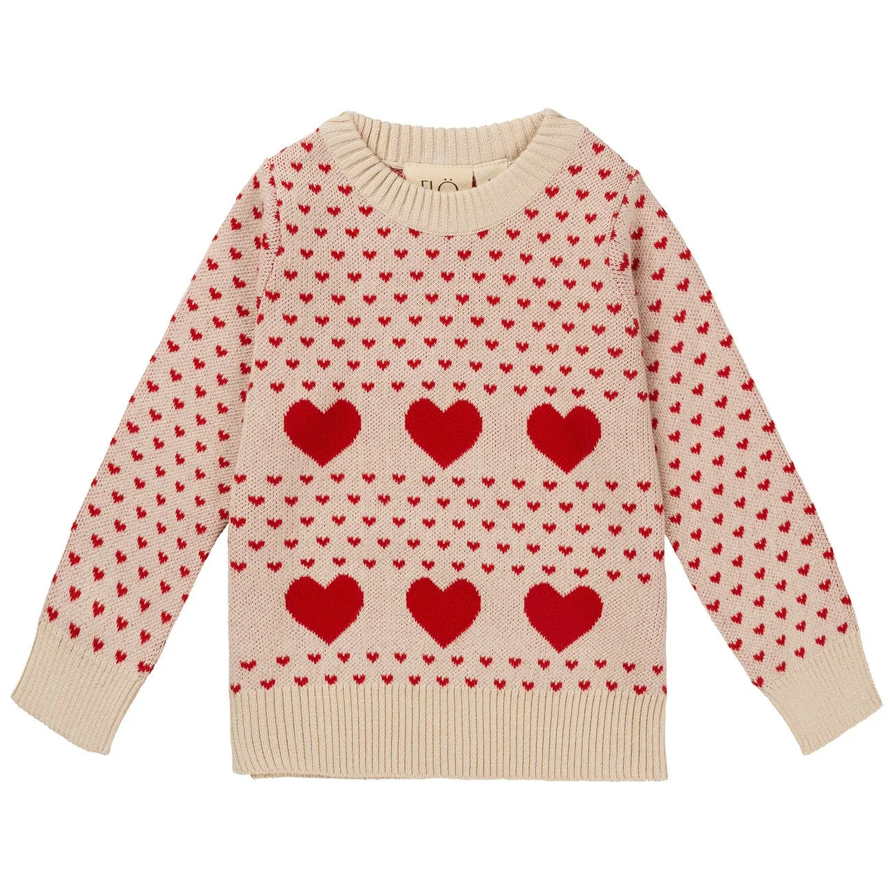 Flöss Ruby Red/Cloud Zoe Sweater