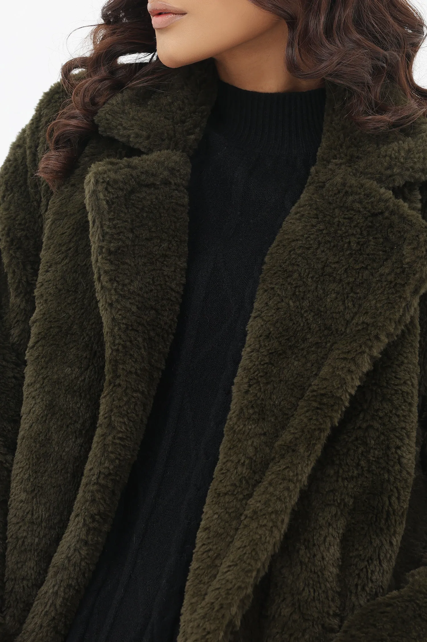 FUR COAT-OLIVE