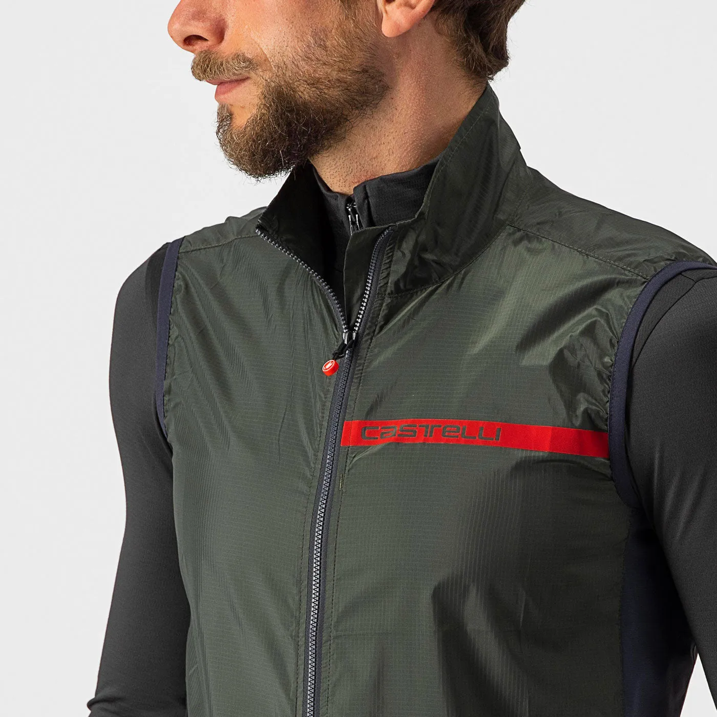 Gilet Castelli Squadra Stretch - Verde scuro