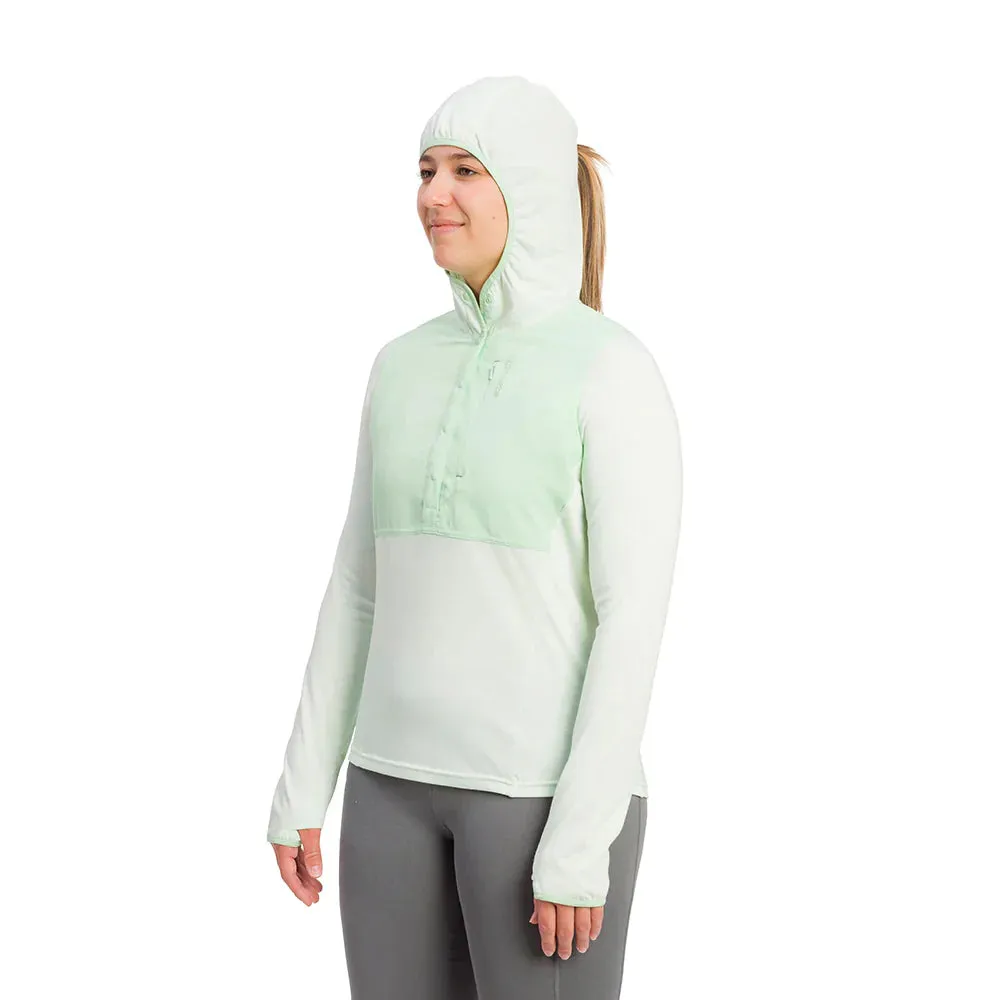 Grundens Women's Shorebreak Performance Lightweight Fishing Hoodie in Peach