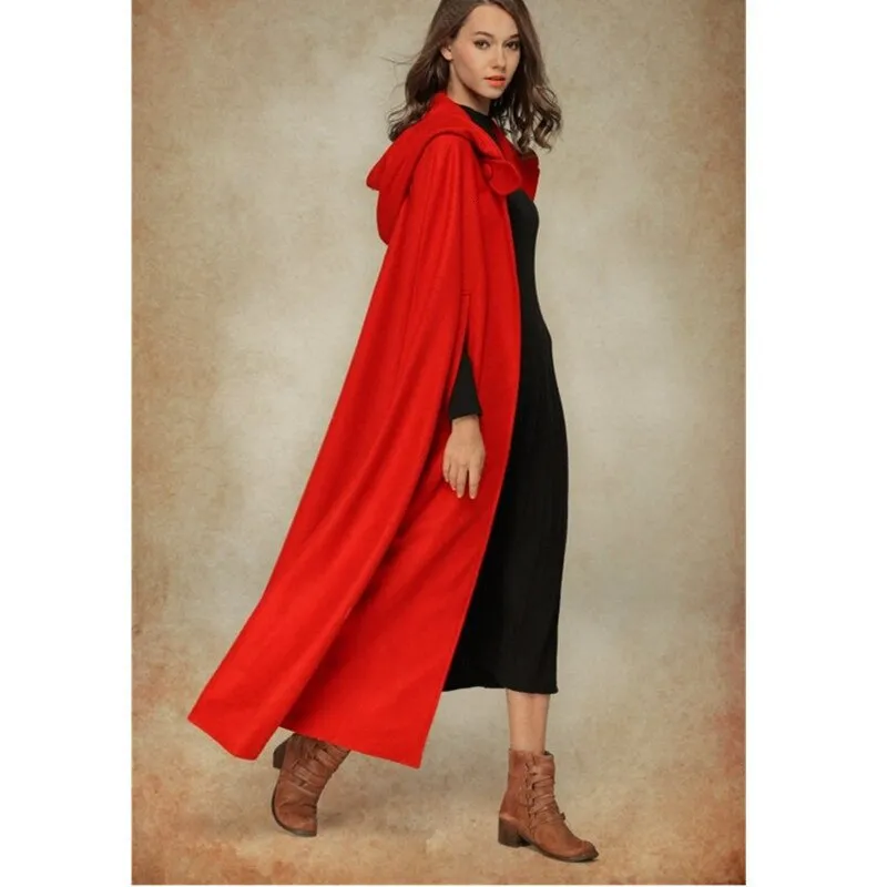 Halloween Joskaa Medieval Gothic Hooded Cloak Thin Coat Women Vintage Vampire Devil Capes Viking Pirate Robes Overcoat Halloween Cosplay Costumes