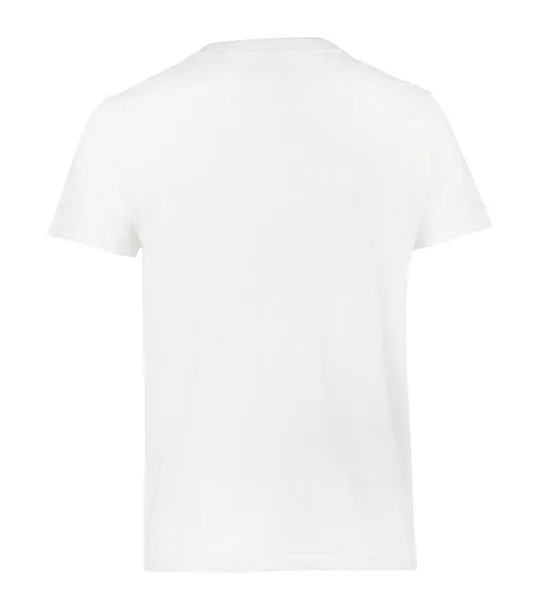 Henley Button T-Shirt White