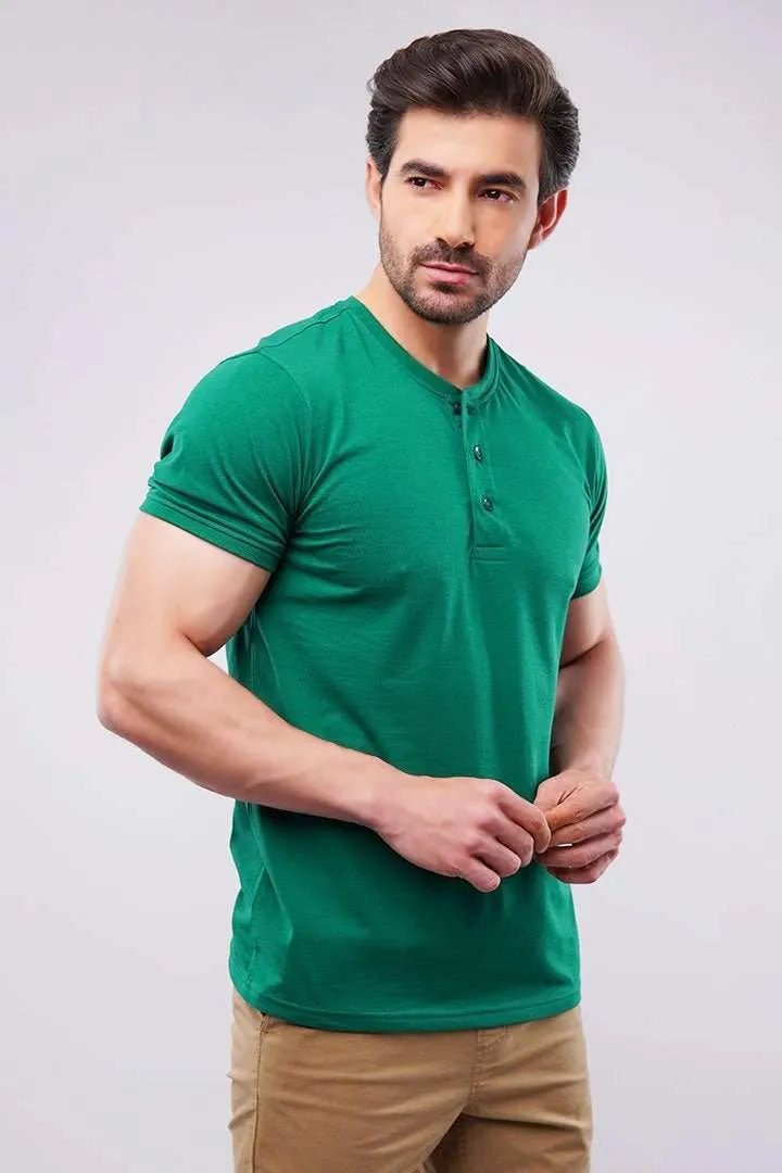 Henley T-Shirt - Green