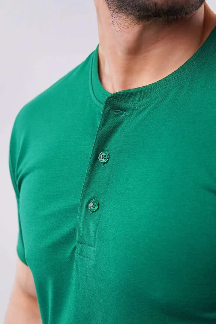 Henley T-Shirt - Green