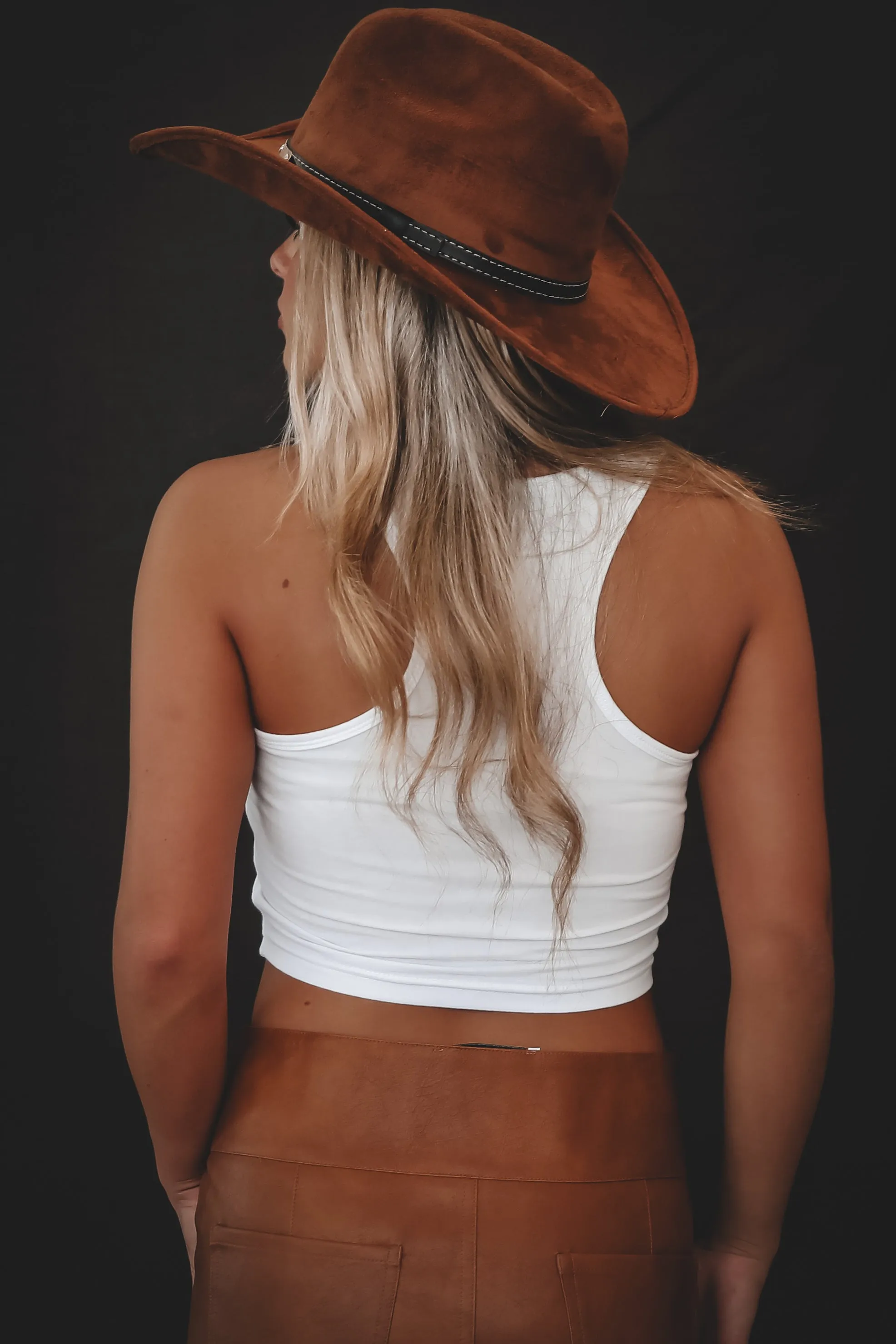 Howdy Fitted Cropped Rodeo Tank Top