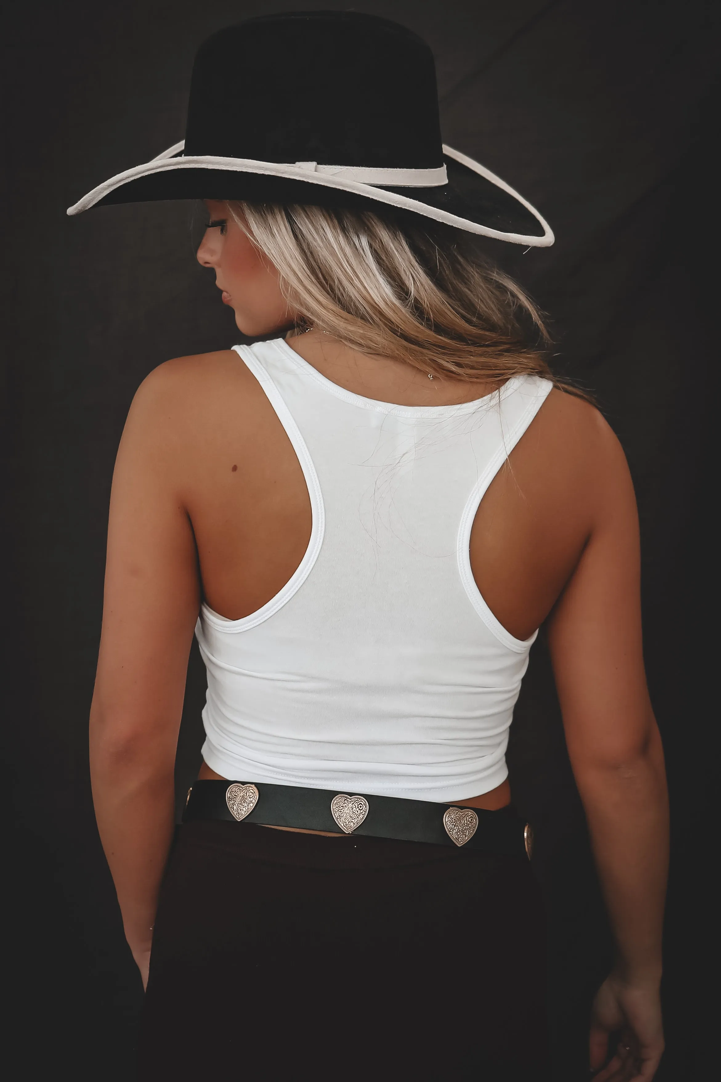 Howdy Fitted Cropped Rodeo Tank Top