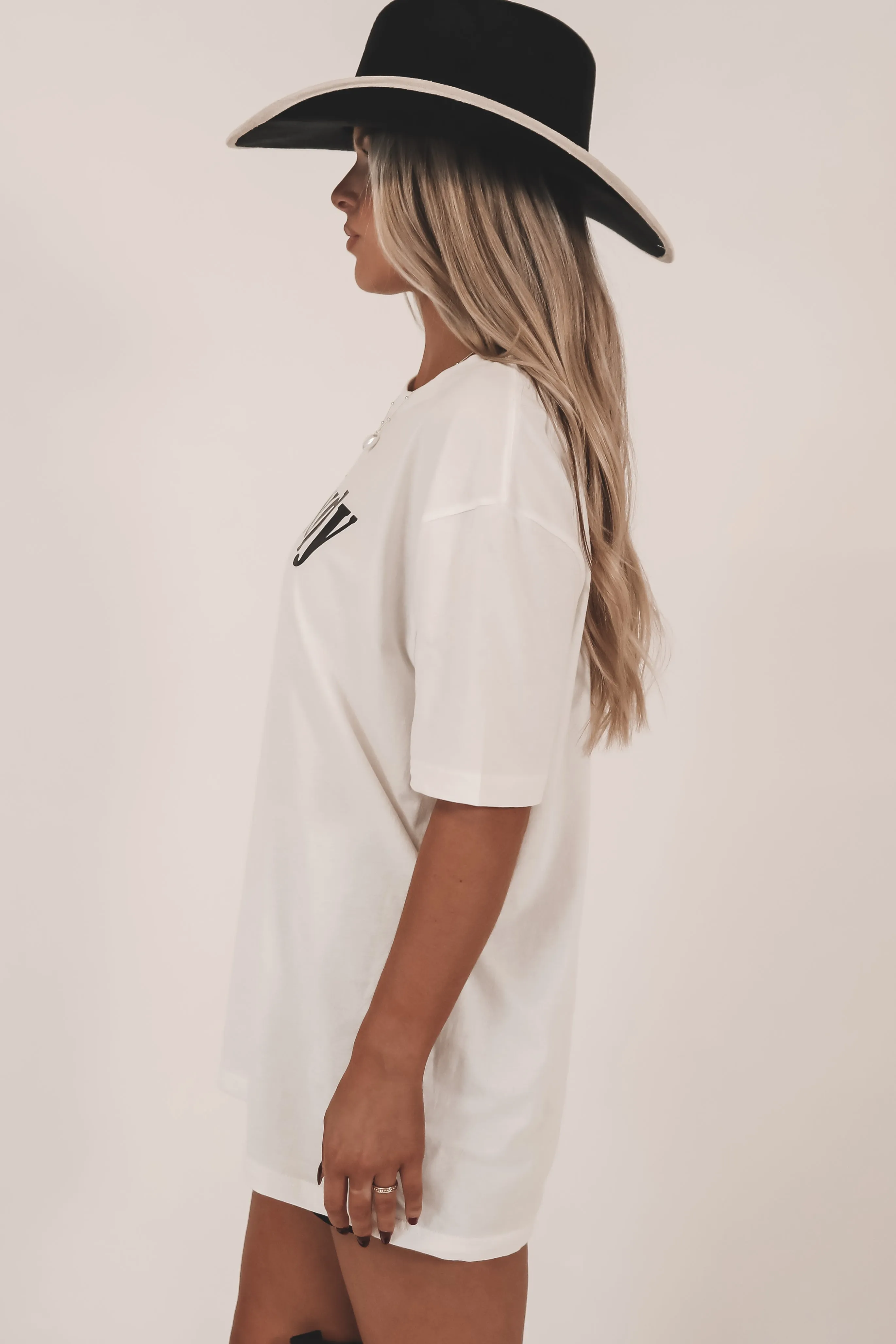 Howdy White Graphic Tee