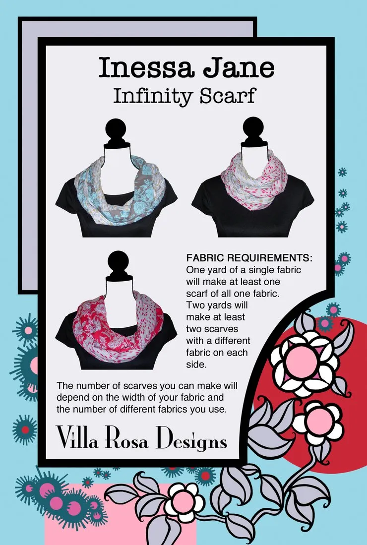 Inessa Jane Infinity Scarf Pattern Card