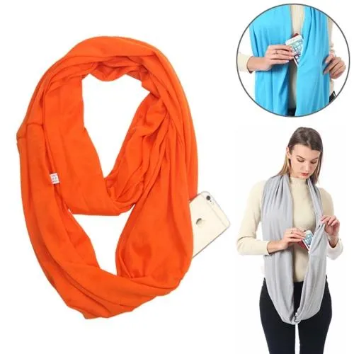 Infinity Scarf With Hidden Pocket