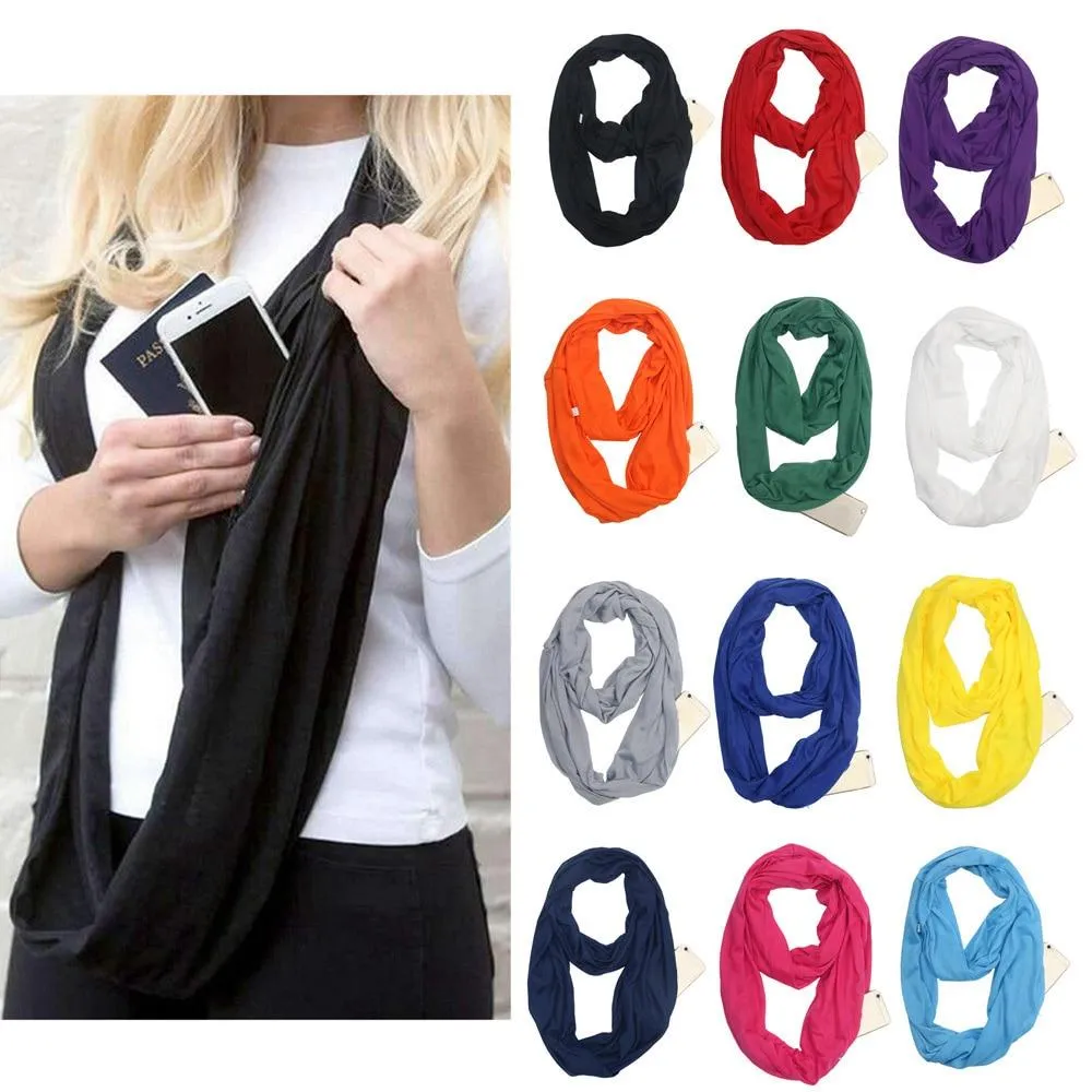 Infinity Scarf With Hidden Pocket