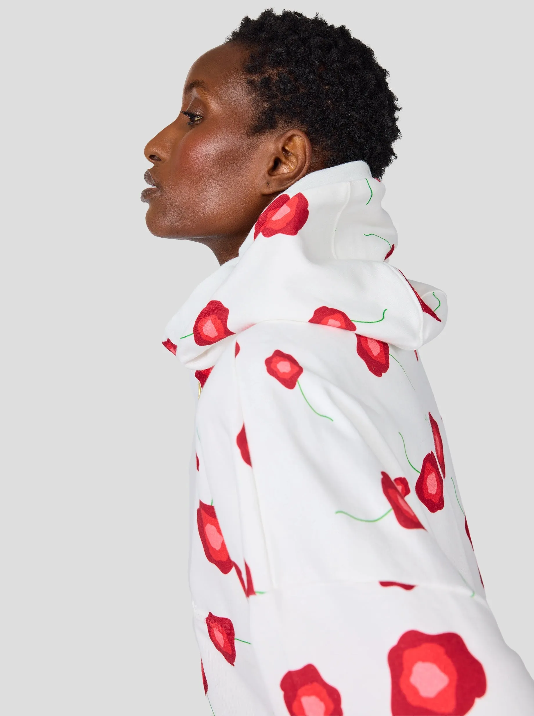 Jack sweat in Poppy printed fleece