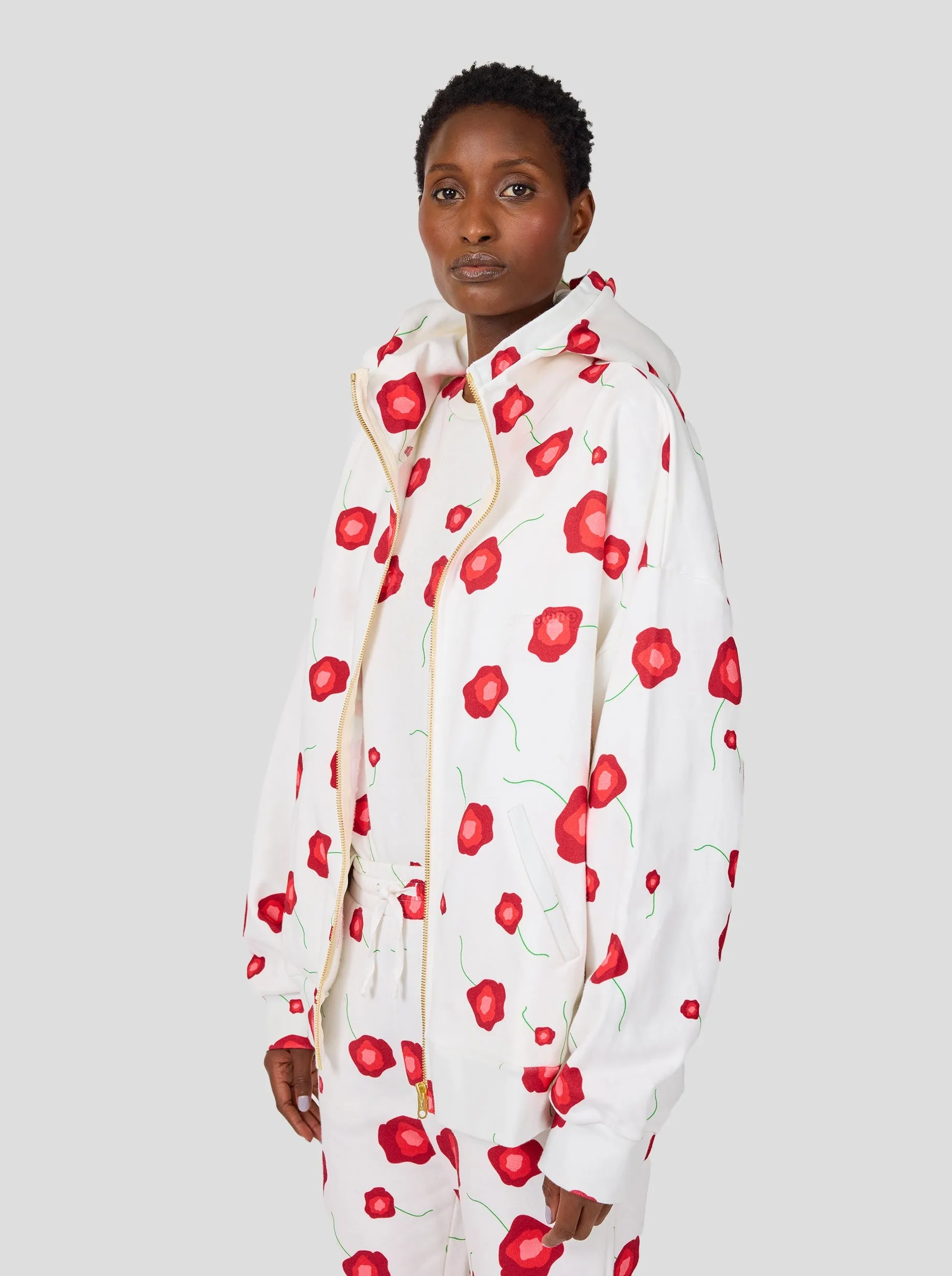 Jack sweat in Poppy printed fleece