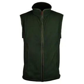 James Purdey Lightweight Fleece Gilet Forest Green