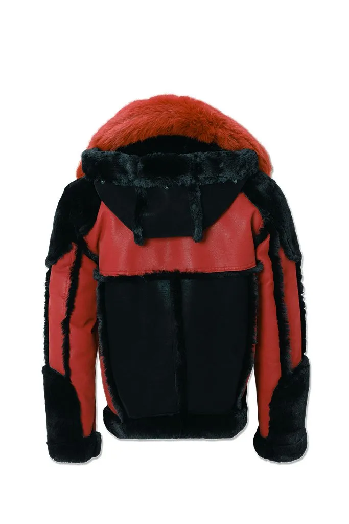 Jordan Craig LEGACY EDITION ANCHORAGE SHEARLING MOTO JACKET Men’s - RED