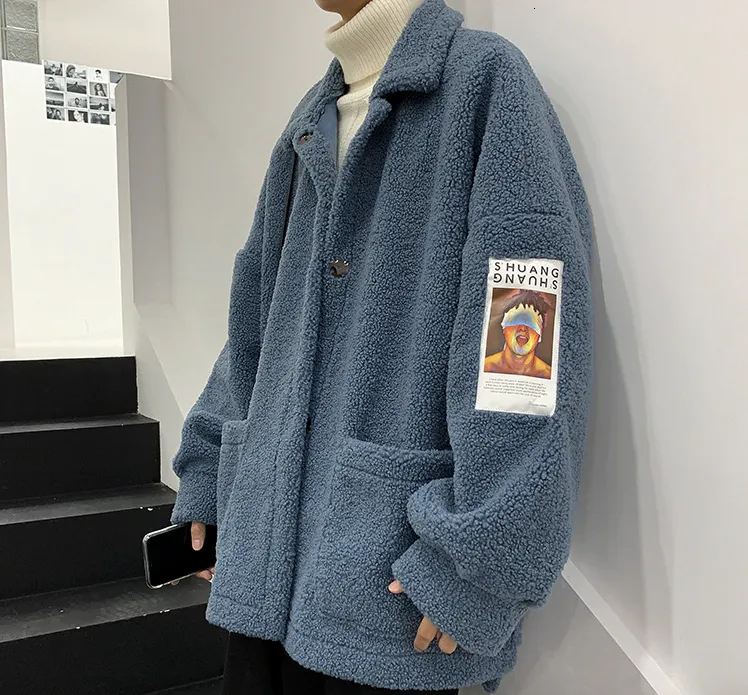 [Korean Style] Kan Patchwork Single Breasted Coats