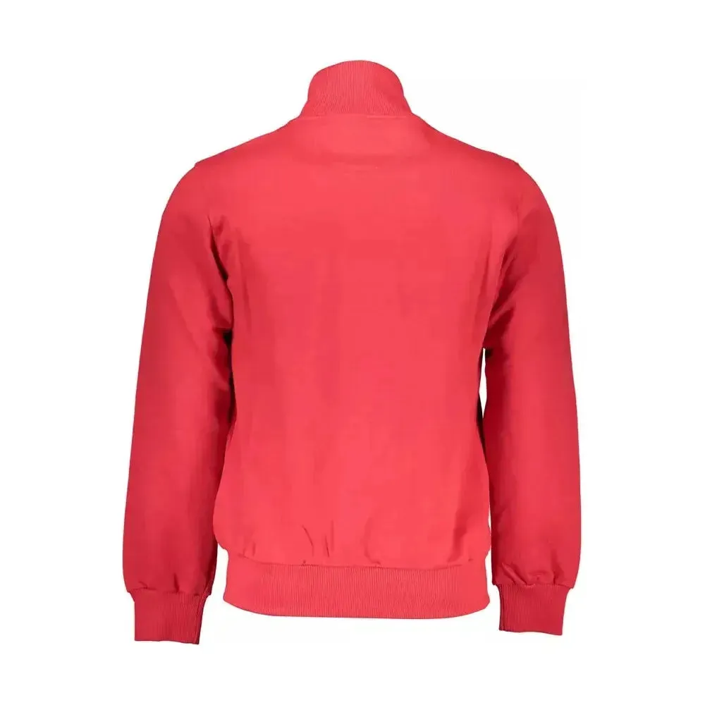 La Martina Red Cotton Men Sweater