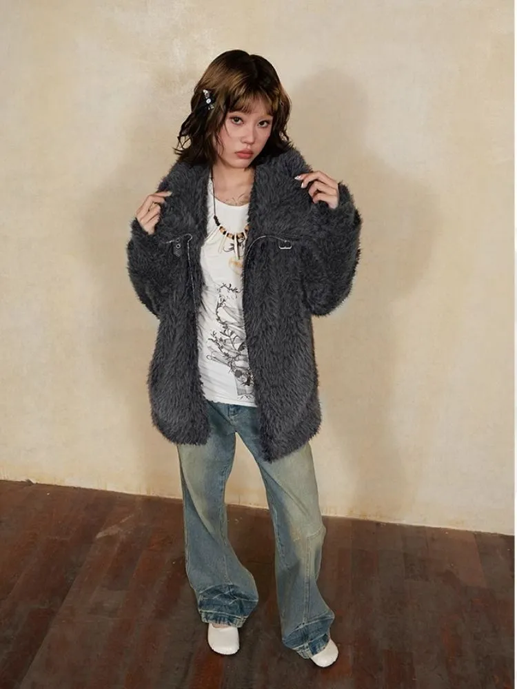 Loose fur coat【s0000004565】