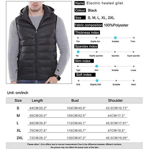 Men's Hooded Heated Gilet