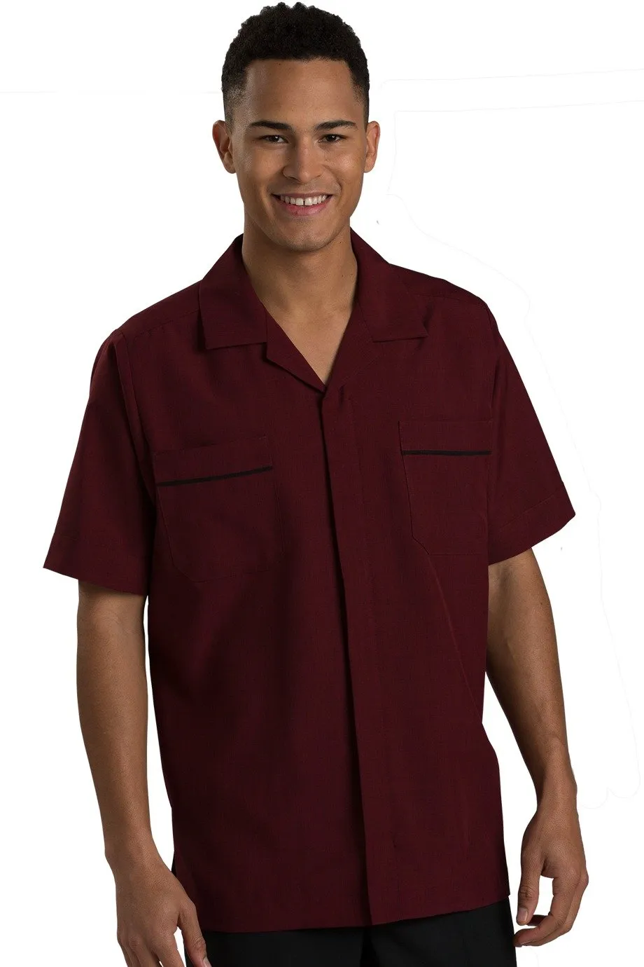 Men's Pinnacle Service Shirt - Burgundy