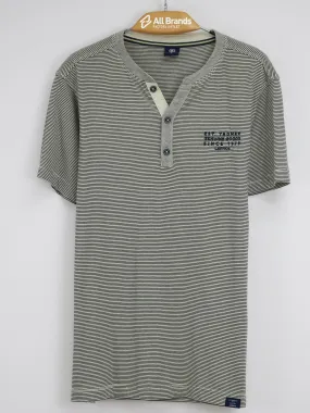 Men's Striped Shirt,Light Beige