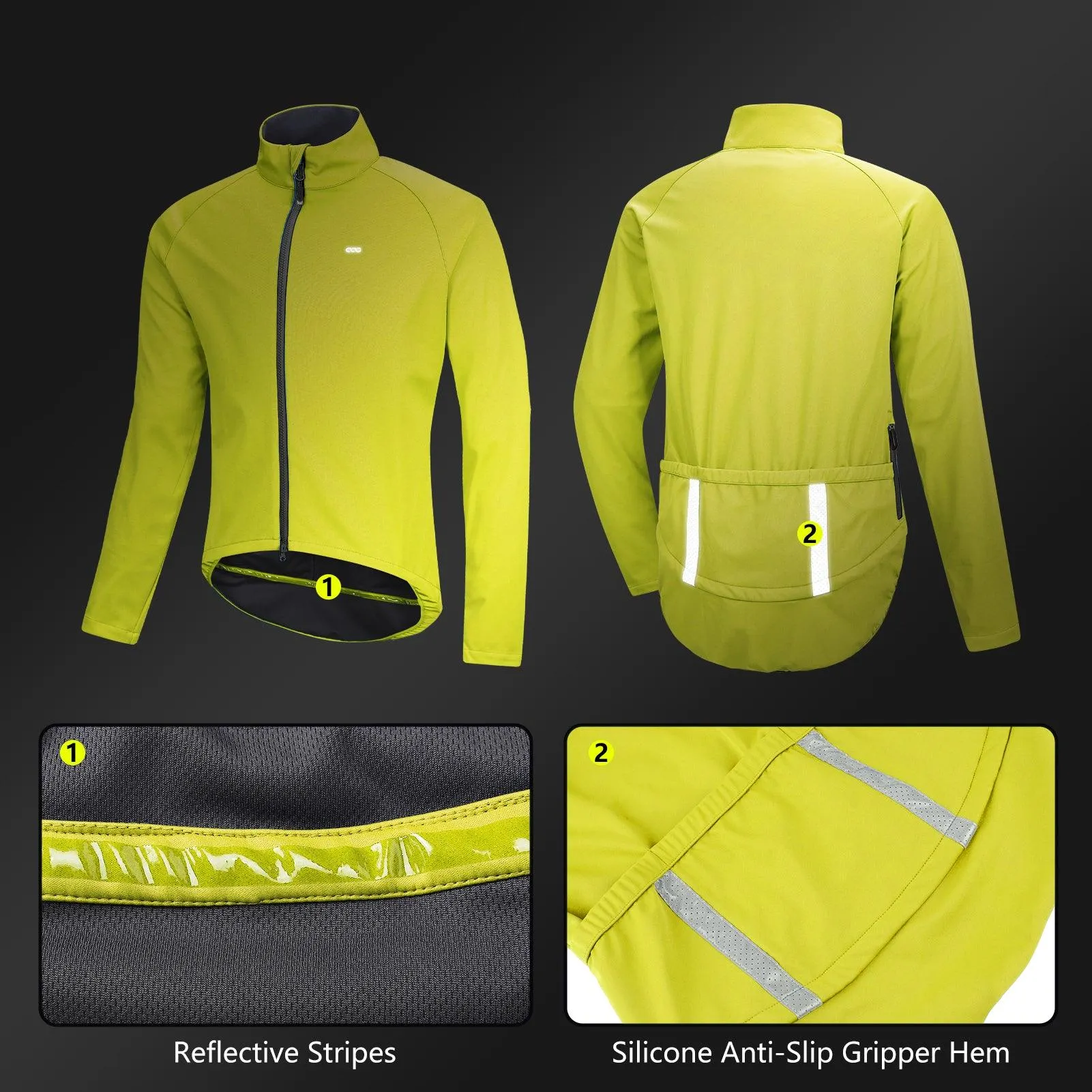 Men's Thermal Waterproof MTB Bicycle Jacket