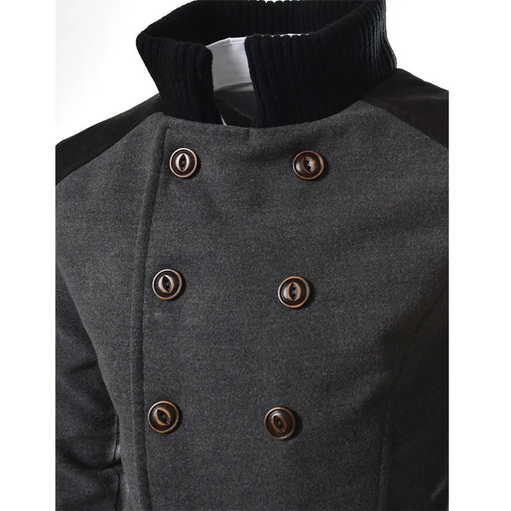 Men's Winter Long Trench Overcoat