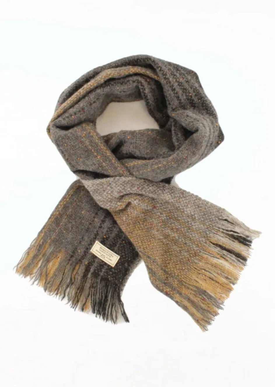 Mucros Islander Scarf | Grey Brown