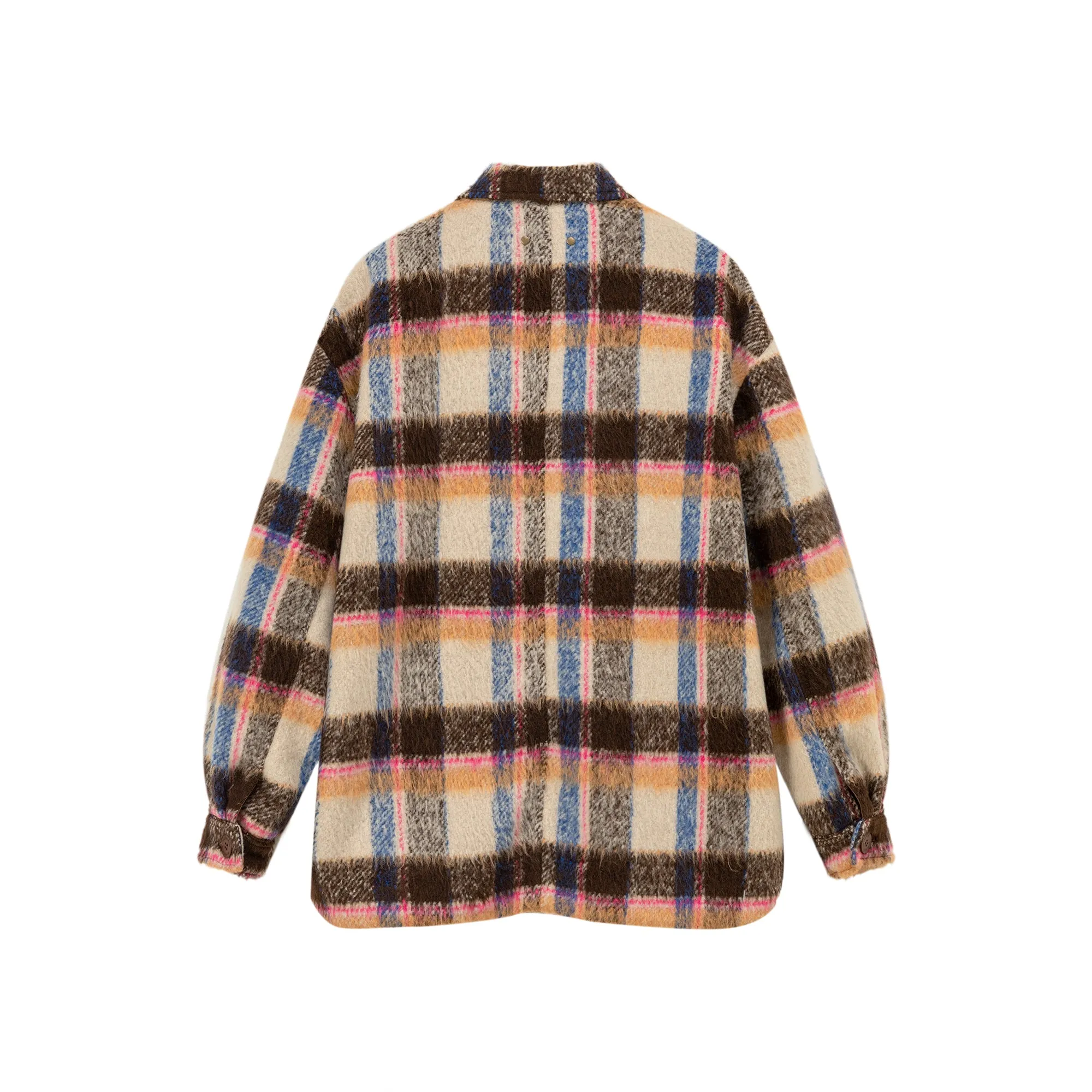 Multi Color Check Loose Fit Shacket