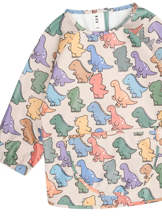 Multicolor Dinosaur Smock Top