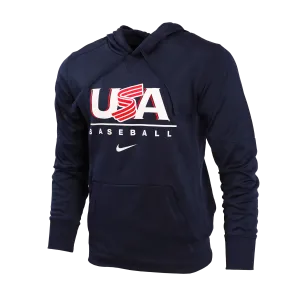 Navy Legacy Logo Therma Hoodie