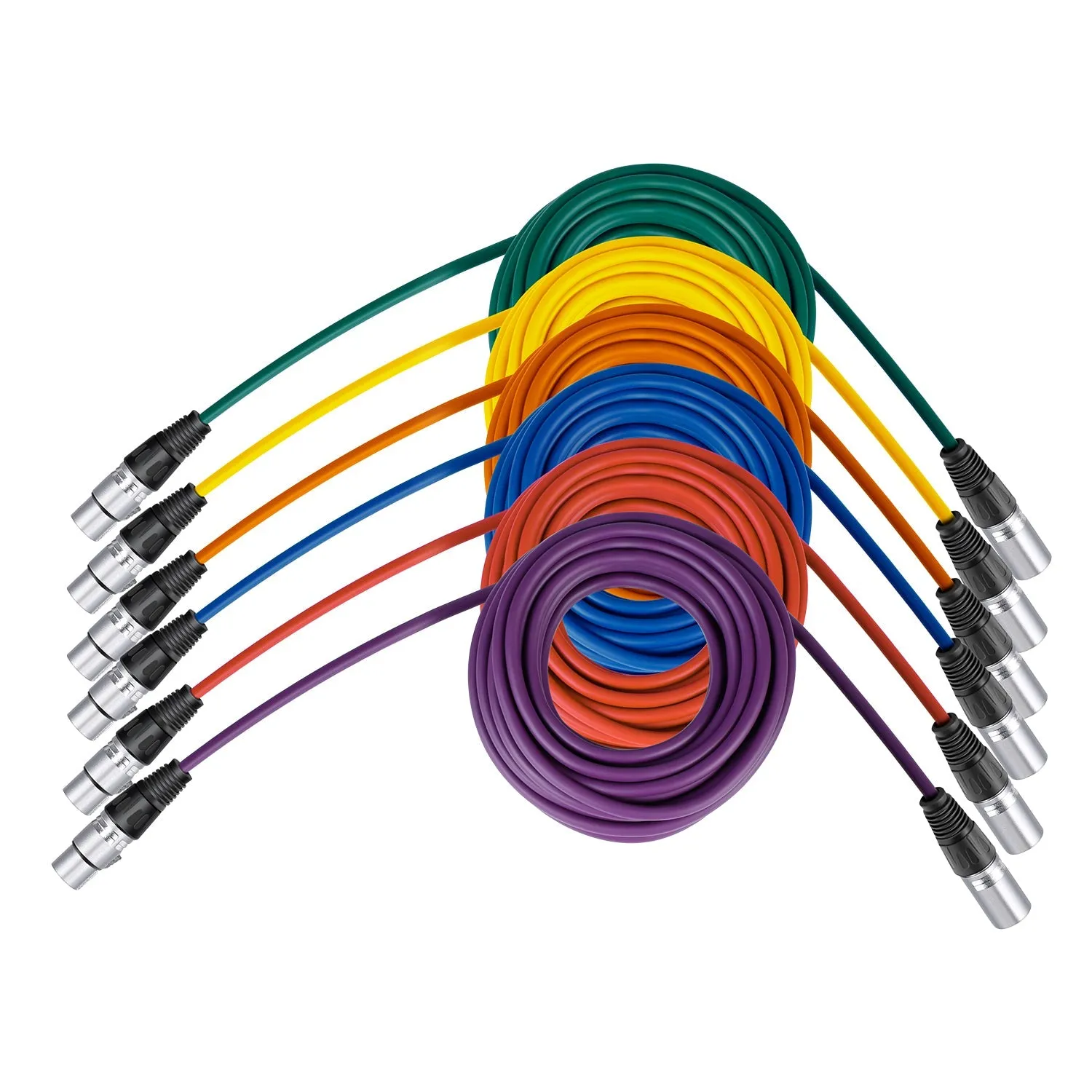 NEEWER 6-Pack 7.6m Audio Cable Cords