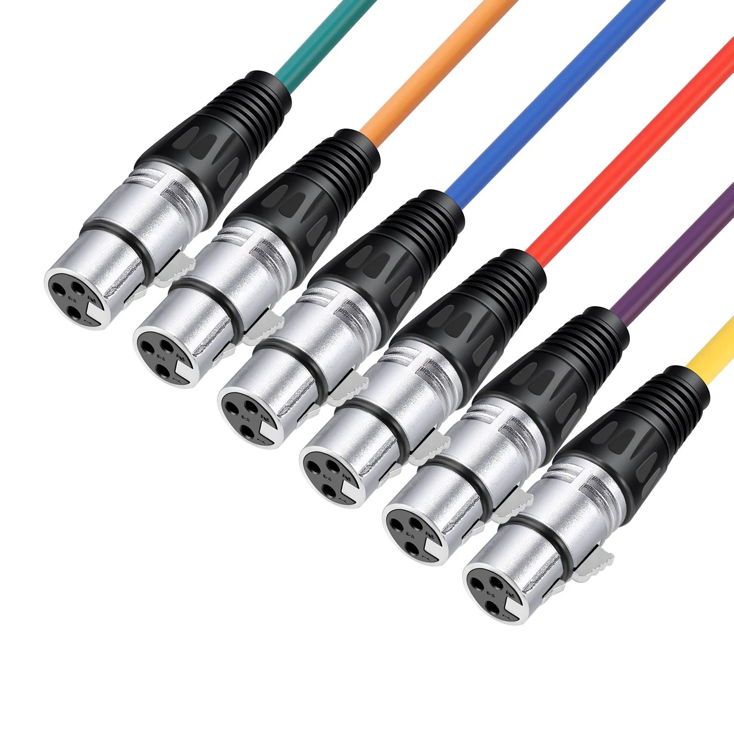 NEEWER 6-Pack 7.6m Audio Cable Cords