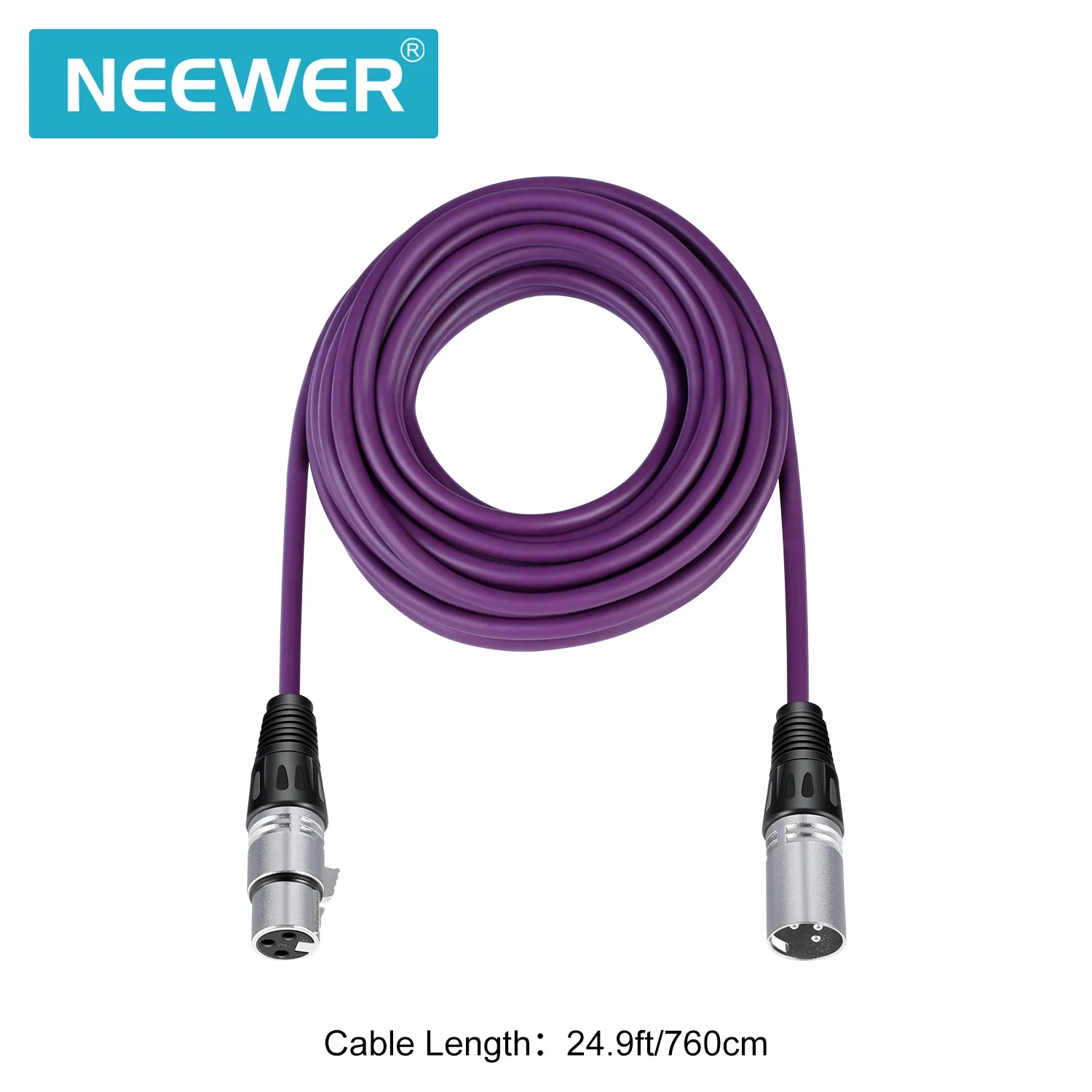 NEEWER 6-Pack 7.6m Audio Cable Cords