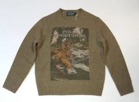 Nwt Polo Ralph Lauren Camo Sportsman Wool Sweater