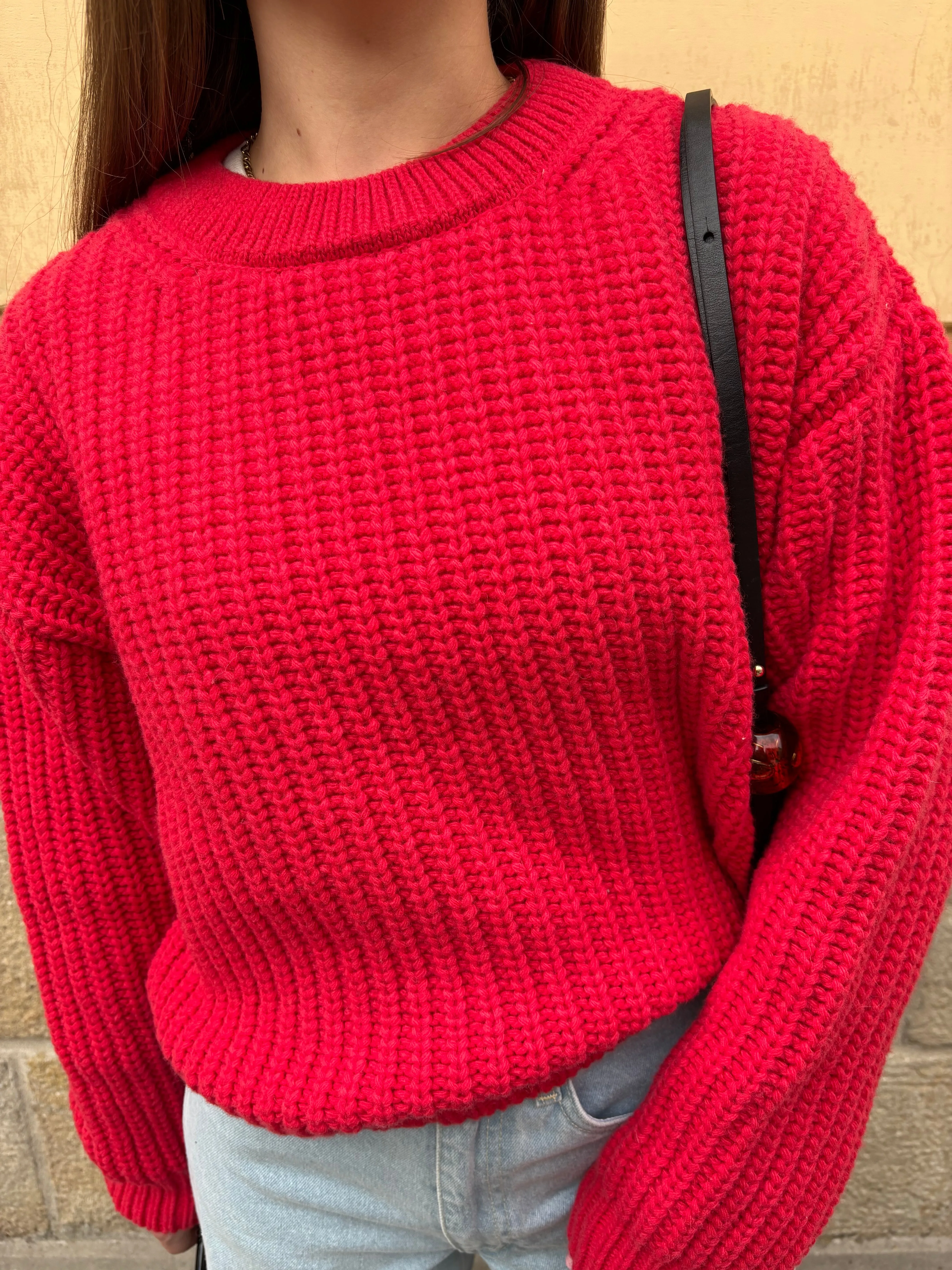 ONCE WOOLEN SWEATER RED